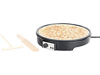 Rosenstein & Söhne Elektrischer XL-Crêpes-Maker mit Temperaturregler, 1.000 Watt, Ø 28cm