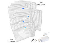 Pompe sans fil et 40 sacs de mise sous vide en 2 tailles