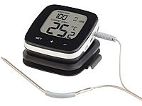 Rosenstein & Söhne WLAN-Grill-Thermometer mit LCD-Display und App-Kontrolle, bis 249 °C