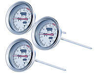 Rosenstein & Söhne 3 thermomètres de cuisson pour poêle et grill