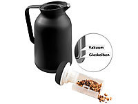 Rosenstein & Söhne 2in1-Vakuum-Isolierkanne für Kaffee und Tee, mit Teesieb, 1 Liter; Lunchbox-Sets Lunchbox-Sets Lunchbox-Sets Lunchbox-Sets 