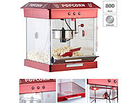 Rosenstein & Söhne Profi-Gastro-Popcorn-Maschine mit Edelstahl-Topf, 800 Watt