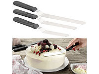 Rosenstein & Söhne 3 spatules en acier inoxydable avec manche ergonomique de tailles d...; Dessertringe, Induktions-Adapterplatten Dessertringe, Induktions-Adapterplatten Dessertringe, Induktions-Adapterplatten Dessertringe, Induktions-Adapterplatten Dessertringe, Induktions-Adapterplatten 