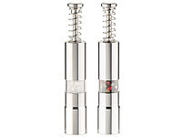 Pack de 2 moulins poivre et sel manuel  15,5 cm