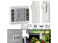 Rosenstein & Söhne Thermomètre sans fil pour réfrigérateur et congélateur avec 2 capteurs