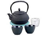 Service à Thé style "Tetsubin" pour 2 personnes  Bleu / Noir