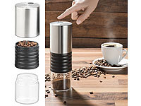 Rosenstein & Söhne Elektrische Akku-Kaffeemühle mit Keramik-Mahlwerk, USB Ladebuchse; Lunchbox-Sets Lunchbox-Sets Lunchbox-Sets Lunchbox-Sets Lunchbox-Sets 