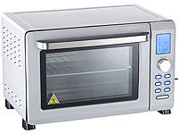 Rosenstein & Söhne Digitaler Mini-Backofen BO-2038 mit Automenüs & Konvektion, 38 l