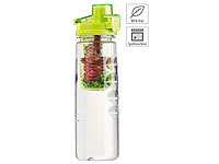 Gourde 800 ml avec conteneur pour herbes et fruits  coloris vert