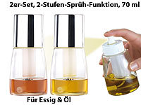 2 vaporisateurs manuels huile et vinaigre 70 ml