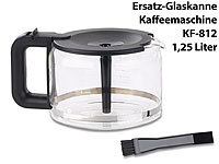 Rosenstein & Söhne Ersatz-Glaskanne für Filter-Kaffeemaschine KF-812.f, 1,25 Liter