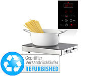 Rosenstein & Söhne Kochplatte mobil, Glaskeramik-Kochplatte einzeln; Induktions-Adapterplatten Induktions-Adapterplatten Induktions-Adapterplatten