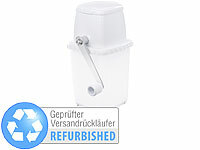 Rosenstein & Söhne Stromloser Eiscrusher mit Edelstahl-Mahlwerk, Versandrückläufer; Eiswürfelbereiter, Standmixer mit Pulse-Funktionen Eiswürfelbereiter, Standmixer mit Pulse-Funktionen Eiswürfelbereiter, Standmixer mit Pulse-Funktionen 