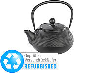 Rosenstein & Söhne asiatische Teekanne aus Gusseisen, 0,9 Liter (Versandrückläufer); Käsefondue-Töpfe Gusseisen Käsefondue-Töpfe Gusseisen 