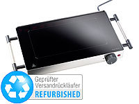 Rosenstein & Söhne Glas Tischgrill, Low-Fat-Funktion, 800 Watt, bis 260 °C (refurbished)