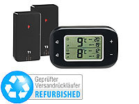 Rosenstein & Söhne Digitales Kühl & Gefrierschrank-Thermometer, Versandrückläufer; Grillthermometer mit Bluetooth und Apps, Mini-Kühlschränke 