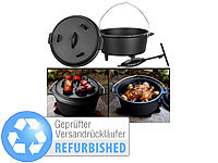 Rosenstein & Söhne Dutch Oven aus Gusseisen mit Standfüßen, Versandrückläufer; Grillthermometer mit Bluetooth und Apps Grillthermometer mit Bluetooth und Apps 