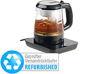 Rosenstein & Söhne 2in1-Teebereiter & Wasserkocher mit Temperaturwahl (Versandrückläufer); Wasserkocher mit Temperaturwahl 