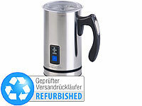 Rosenstein & Söhne Elektrischer Edelstahl-Milchaufschäumer, 115/240 ml, Versandrückläufer