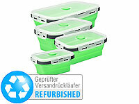 Rosenstein & Söhne Frischhaltedosen Set, Aufbewahrungsbox aus Silikon