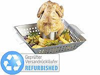 Rosenstein & Söhne BBQ-Hähnchen-Griller mit Aroma-Behälter Versandrückläufer; Reiskocher 