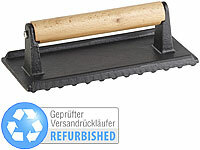Rosenstein & Söhne Grillpressen Gusseisen, Fleischbeschwerer Gusseisen