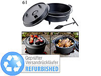 Rosenstein & Söhne Dutch Oven aus Gusseisen mit Standfüßen, Versandrückläufer; Grillthermometer mit Bluetooth und Apps Grillthermometer mit Bluetooth und Apps 