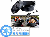 Rosenstein & Söhne Dutch Oven aus Gusseisen mit Standfüßen, Versandrückläufer; Grillthermometer mit Bluetooth und Apps Grillthermometer mit Bluetooth und Apps 