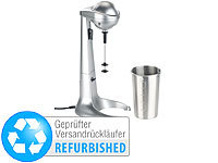 Rosenstein & Söhne Elektrischer Drink-Mixer mit Edelstahl-Becher (Versandrückläufer); Smoothie-Maker 