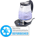 Rosenstein & Söhne Digitaler Glas-Wasserkocher, Temperaturwahl, Versandrückläufer; Waffeleisen 