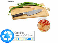 Rosenstein & Söhne Gemüseschneidebretter, Frühstücksbrettchen Bambus