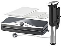 Rosenstein & Söhne 2in1-Vakuumierer BV-200.duo mit Profi-Sous-Vide-Garer; Lunchbox-Sets Lunchbox-Sets Lunchbox-Sets Lunchbox-Sets 