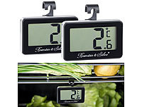 Rosenstein & Söhne Digitales Gefrier & Kühlschrankthermometer, 2er-Set