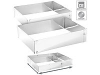2 cadres à pâtisserie extensibles en acier inoxydable