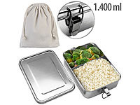 Rosenstein & Söhne Lunchboxen mit Fächern, Lunchdosen, Brotzeitboxen