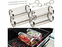 Rosenstein & Söhne Grillkorb Zylinder, Grillkorb Fisch